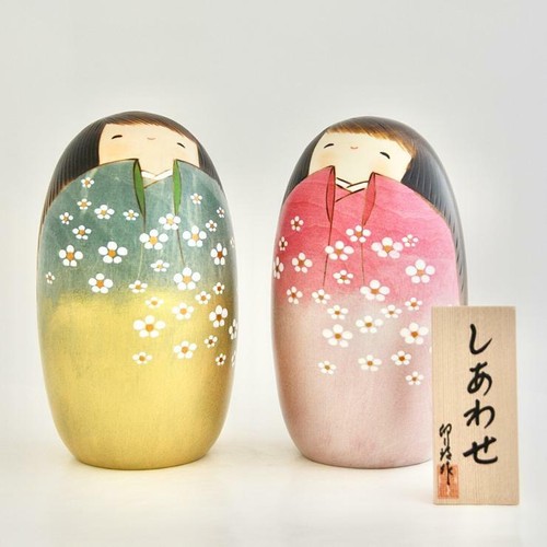 KOKESHI japanische traditionelle Artefakte Holzpuppe Glück extra groß Usaburo - Bild 12 von 26