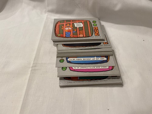 1990 Simpsons Cards W/ & 1 Sealed Pack, 2 Wrappers, 4 Stickers, 32 Cards - Picture 9 of 9