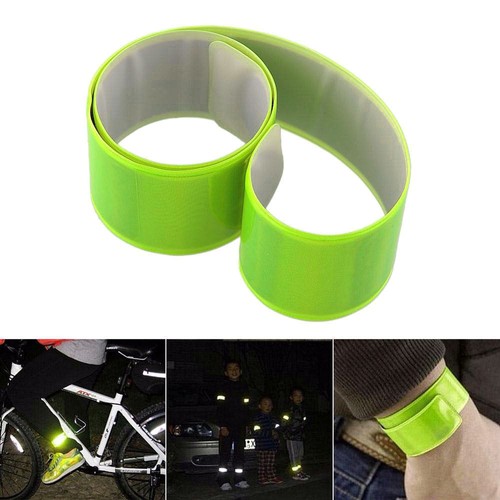 Night Safety Reflective Bands: Slap Wrap for Jogging, Cycling - Ankle & - Picture 3 of 18