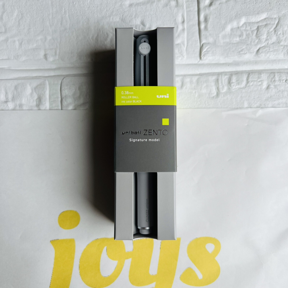 MITSUBISHI PENCIL Uniball ZENTO Signature Model 0.38mm Silver UB