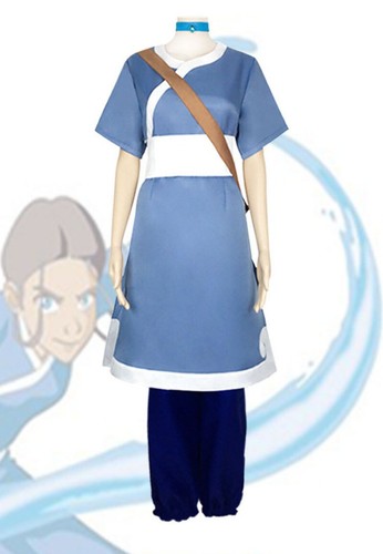 Avatar: Der letzte Luftbändiger Katara Cosplay Kostüm Halloween komplettes Set Aufführung 1 Stck. - Bild 10 von 16