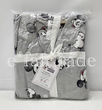 NEW Pottery Barn TEEN 2-pc. Disney Mickey Mouse FLANNEL Pajama Set LARGE No Mono