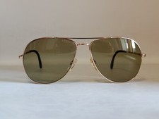 VINTAGE RODENSTOCK MONTAFON GOLD PILOT SUNGLASSES MADE IN GERMANY 898
