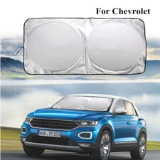 For Chevrolet Car Windshield Sun Shade Screen UV Heat Block Foldable Cover Visor
