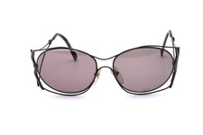 Sonnenbrille PALOMA PICASSO METALL SCHWARZ mit Stra&szlig; Vintage Design    D9