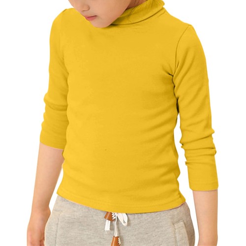 Kids Girls' Sweater Spring And Autumn High Neck Solid Long Sleeve Top Sweatshirt - Picture 42 of 44