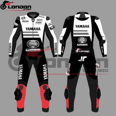 #ad Yamaha Motorbike Racing Suit Original Cowhide Leather Customized Motorcycle Suit $269.99