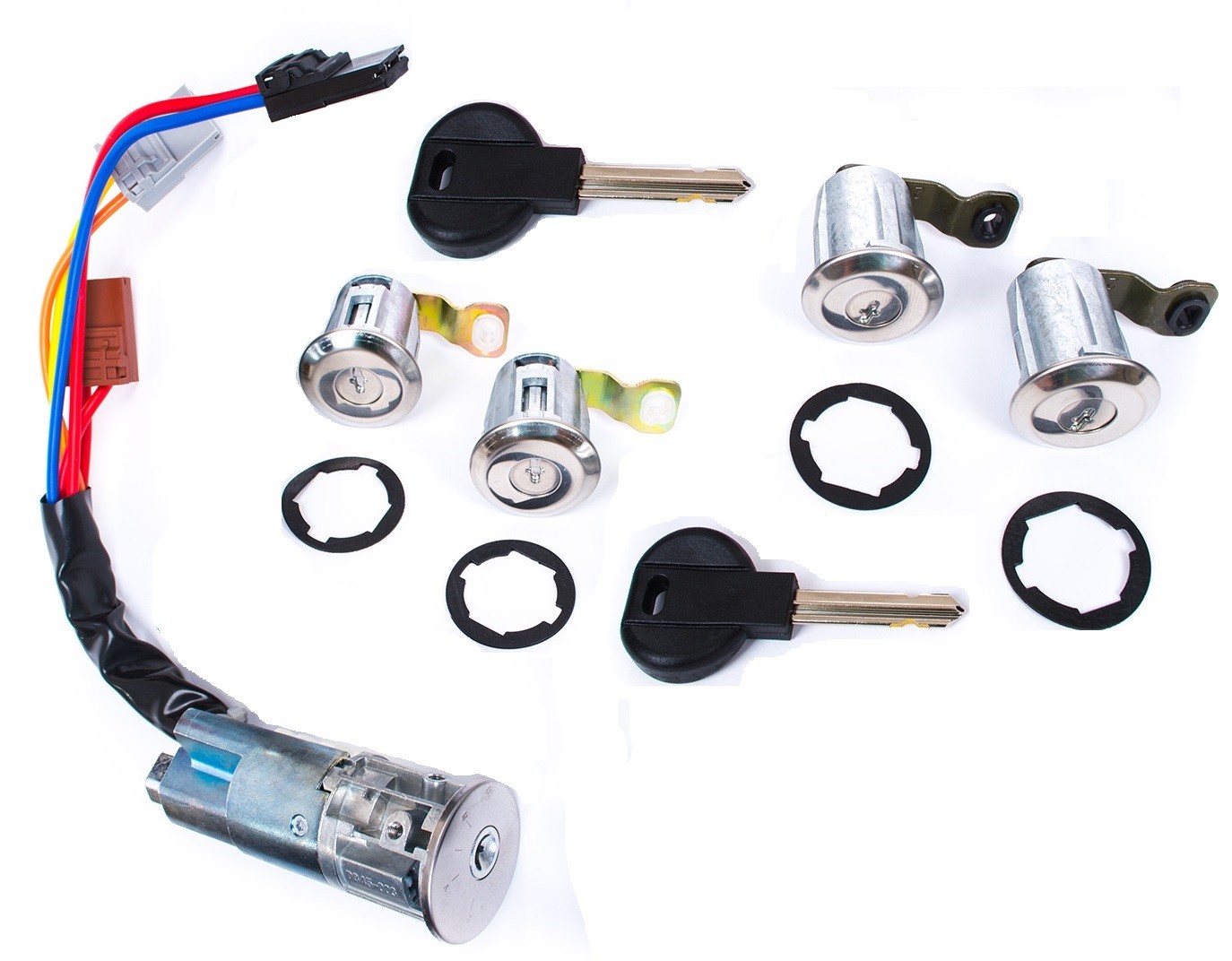Barillet de porte Partner 96-07 et antivol de direction Neiman avec cylindre de clé