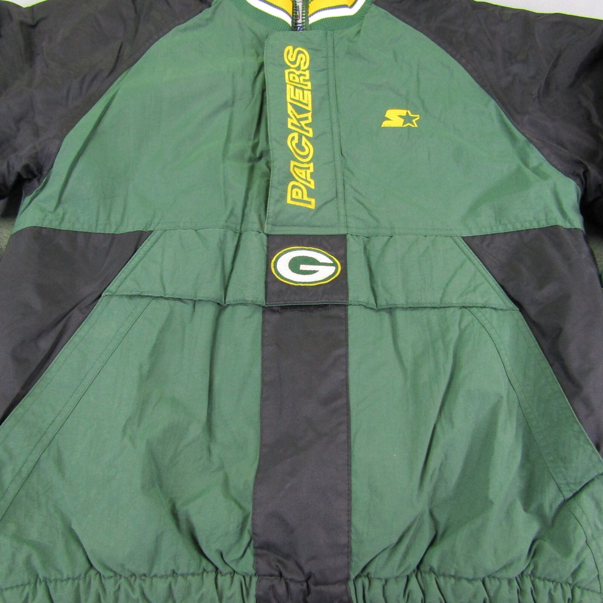 Vintage Green Bay Packers Jacket Kids Large Kangaroo Pocket Vintage Green Bay Packers Jacket Kids Large Kangaroo Pocket