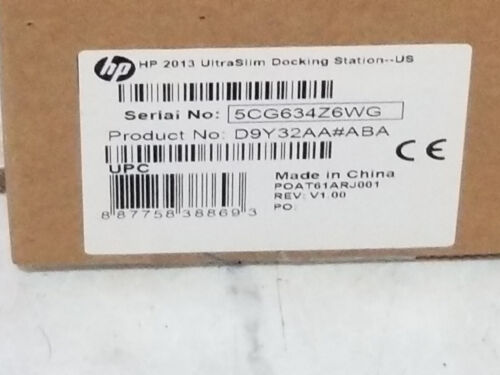 HP D9Y32AA#ABA 2013 UltraSlim Docking Station P/N D9Y32AA#ABA - Picture 3 of 3