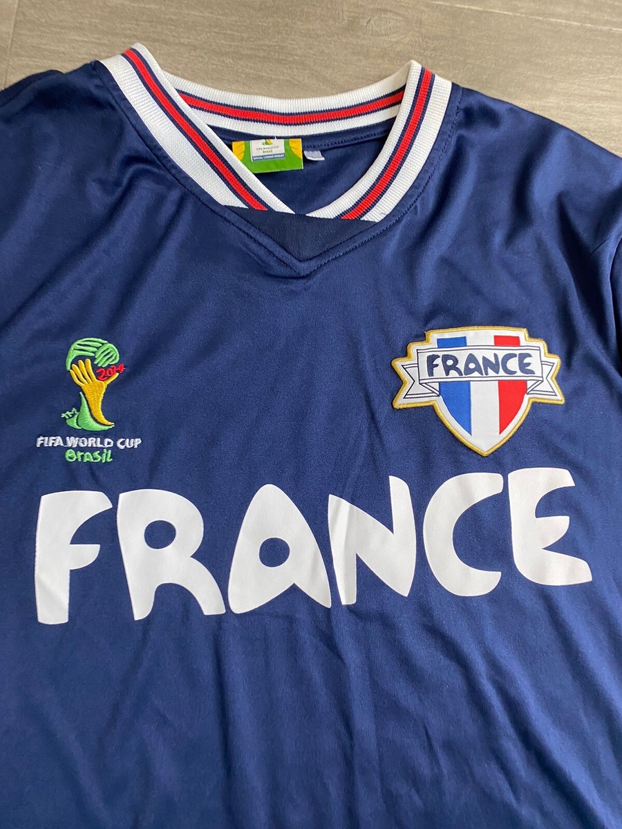Official FIFA 2014 World Cup Brasil - FRANCE Jersey - Size: Large