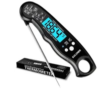 Waterproof Digital Instant Read Meat Thermometer with 4.6 Folding Probe