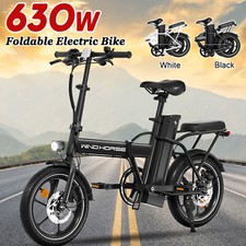 630W Ebike 16" Tire Folding Electric Bike Adult Commuting Electric Bicycle 25MPH
