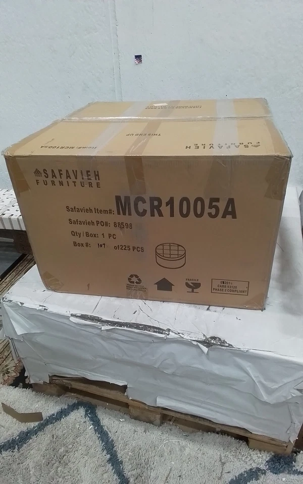 Safavieh TANISHA SHOE OTTOMAN, Reduced Price 2172752746 MCR1005A - Image 4 of 4