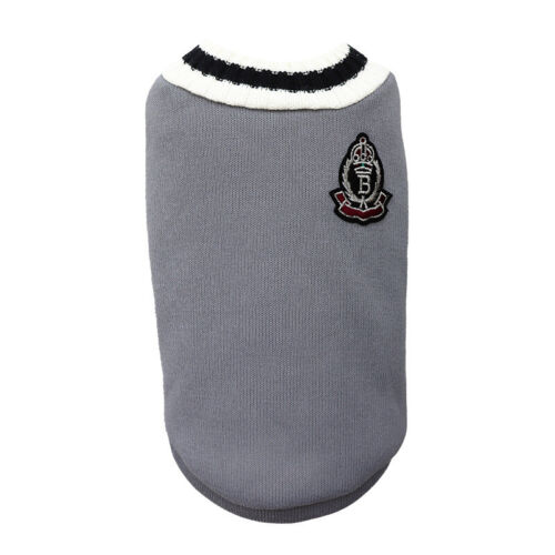 Puppy Dog Jumper Winter Knitted Sweater Pet Clothes Small Dogs College Coat ♪ - Picture 16 of 16