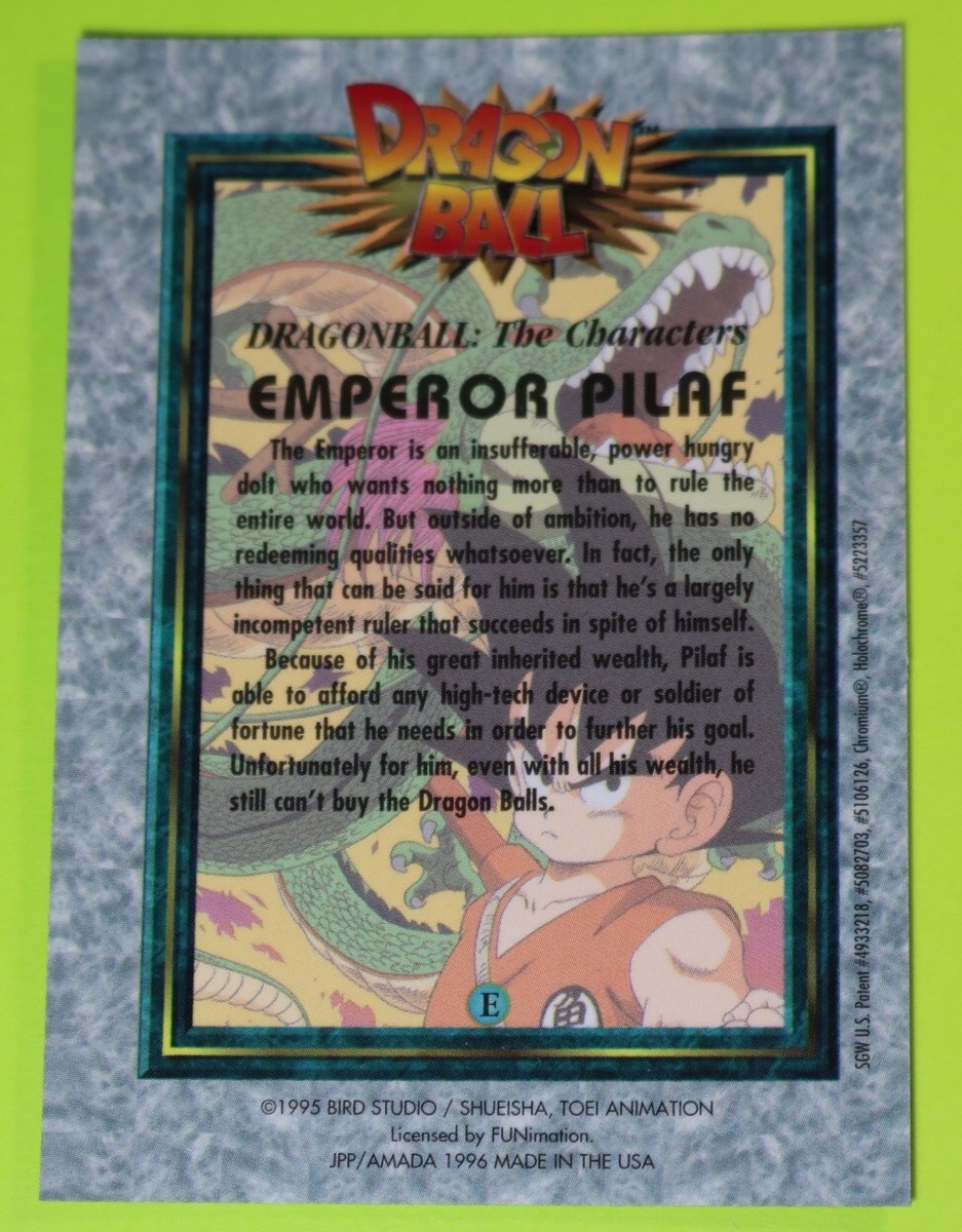 Dragon Ball Chromium Refractor E 1996 Bird Studio JPP Amada