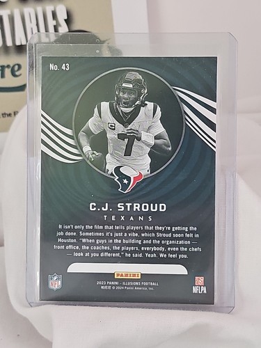 2023 Illusions Rookie CJ Stroud Green #43 RC - HOUSTON TEXANS - Foto 2 di 3