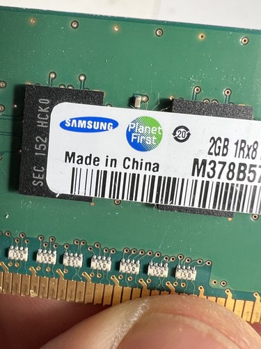 Lot of 8GB (4 x 2GB) Samsung DDR3 RAM PC3-12800U 1600MHz DIMM M378B5773DH0-CK0 - Picture 6 of 6