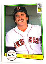1982 DONRUSS BOB OJEDA BASEBALL CARD RED SOX # 540