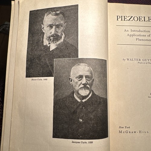 Piezoelectricity: An Introduction. Cary, 1946, 1st Ed. 2nd Imp. HC - Picture 6 of 14
