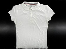 Girls French Toast White Short Sleeve Uniform Polo Shirt Sizes M 7/8 -XL 14/16