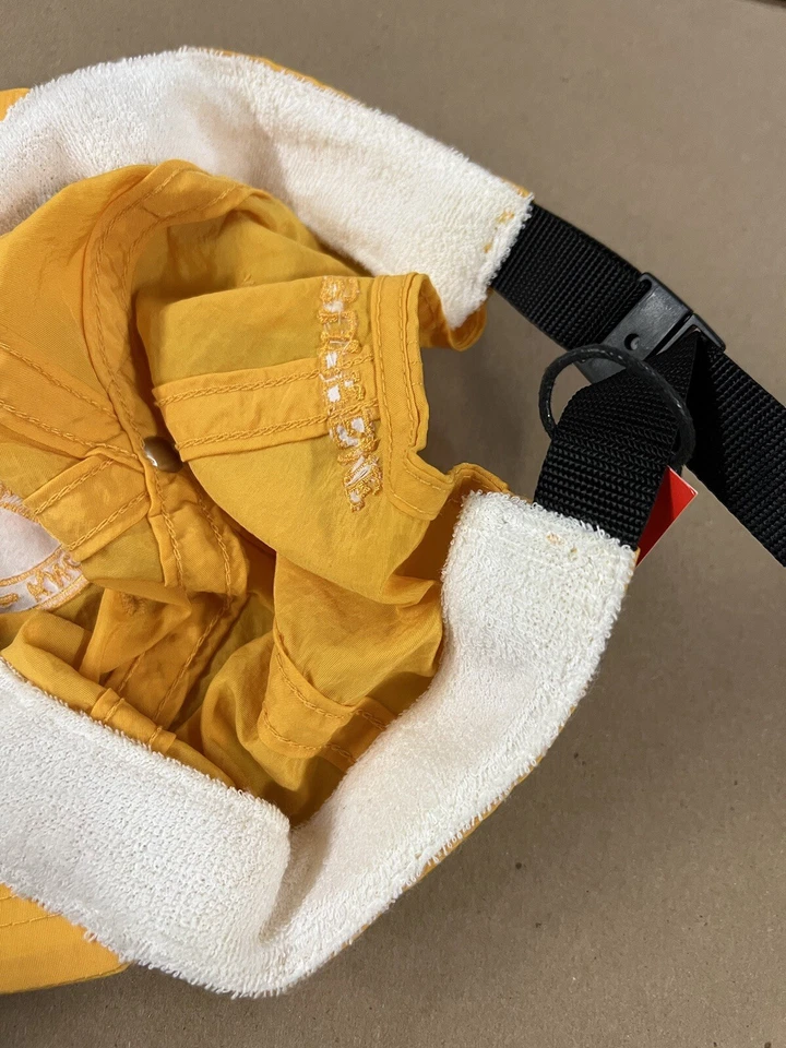 SS16 Supreme Wildlife 6 Paneles Nylon Knowledge Reigns Gorra Sombrero Amarillo 2016 Foto 3 de 4