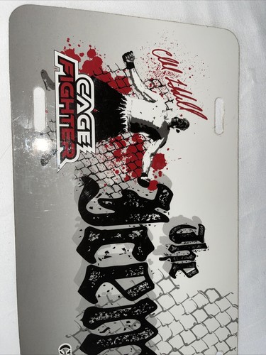 Placa de tocador Chuck Liddell Iceman MMA Jaula de luchador UFC artes marciales orgullo raro - Imagen 4 de 6