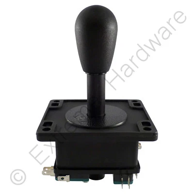 Happ Style American Bat Top Arcade Joystick 4/8 Way (Black) JAMMA MAME Pi
