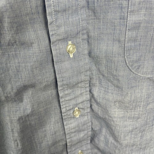 Camisa Brooks Brothers Para Hombres 16-5 Azul Abotonada Manga Larga Fabricantes Hecha en EE. UU. - Imagen 5 de 6