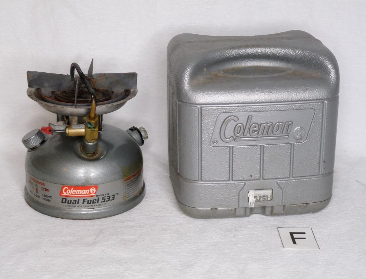 Coleman 533 Sportster II DUAL FUEL Single Burner Camping Stove WITH CASE 08/95 eBay