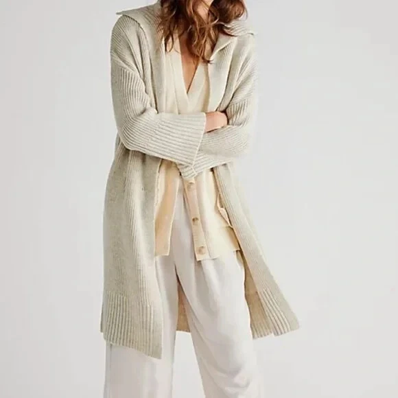 Maxi wool cardigan discount