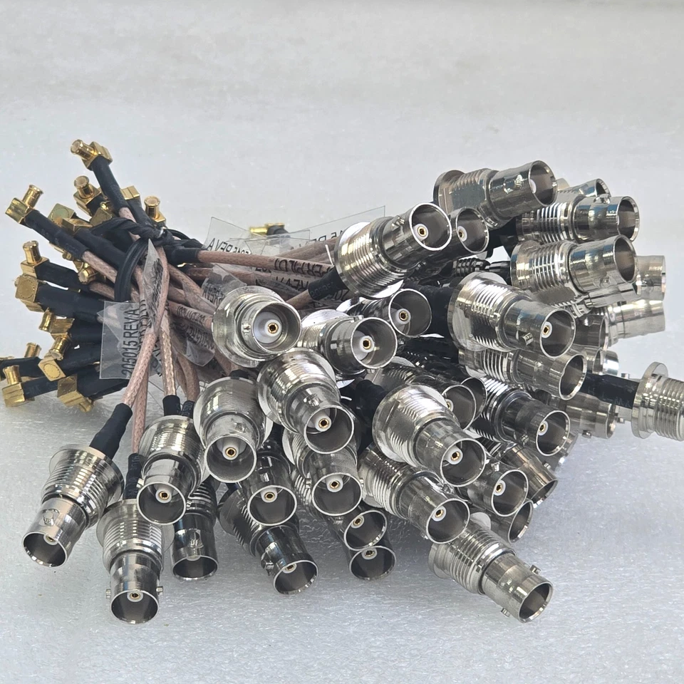 50 Pcs RF cable RG316 with connectors MCX Male Plug Right Angle to BNC Female - Image 2 of 4