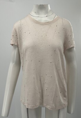 IRO White Distressed Crewneck T-Shirt Size XS