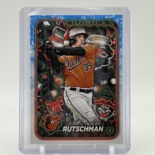 Adley Rutschman 2024 Topps Holiday Santa Hat Variation SP #H194 - Orioles