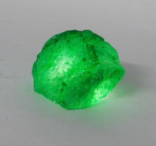 250 Ct Dyed Green Emerald Uncut Earth mined Rare Colombian Rough Gemstone