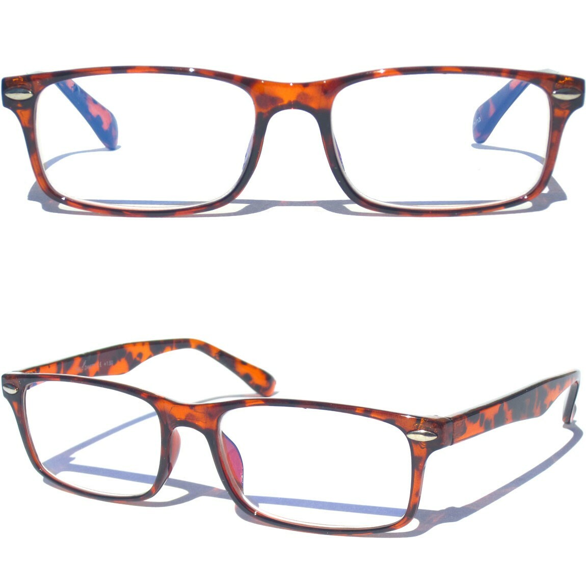 READING GLASSES CLEAR LENS Eye Retro Demi Style Frame Hipster Readers Eyewear-image