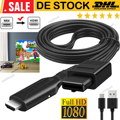 For Nintendo Gamecube Super NES/SNES N64 To HDMI Adapter Converter HD Cable Heiß
