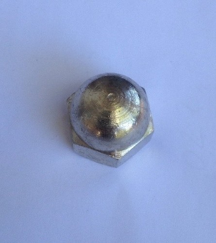 1/2 Whitworth Chrome Plated Brass Nuts Australian Made x 4 - Picture 2 of 6