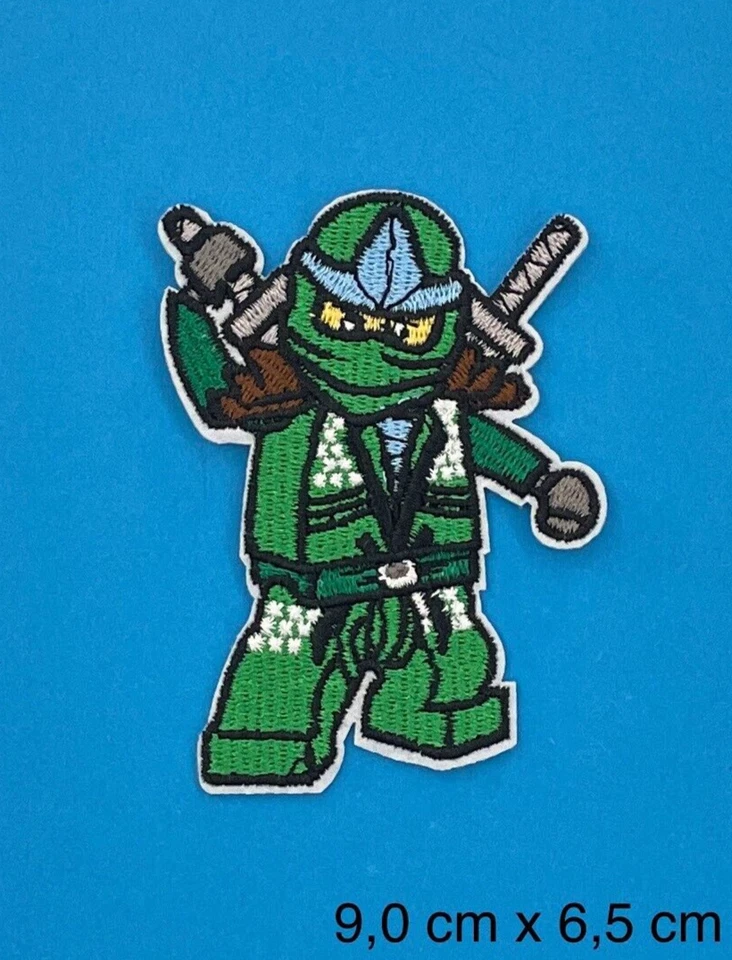 MARKENLOS Bügelbild, Patch, Aufnäher, Aufbügler, Flicken für NINJAGO/LLOYD* Fans - grün