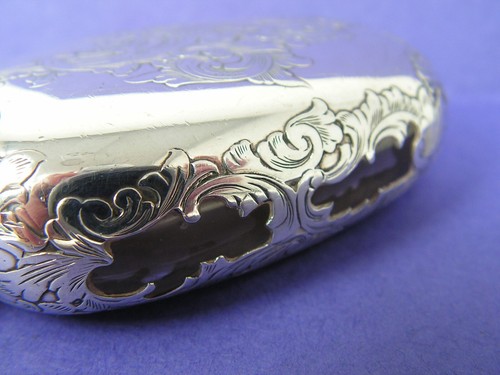 GORHAM STERLING SILVER OVERLAY GLASS HIP FLASK D407 - Picture 17 of 20