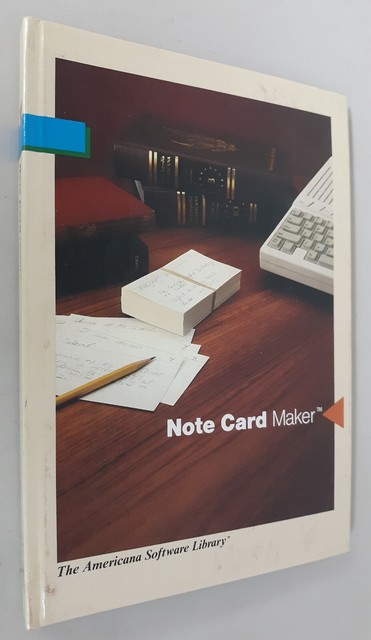 Note Card Maker by Grolier for Apple II+ IIe IIc IIgs 1985 Note Card Maker by Grolier for Apple II+ IIe IIc IIgs 1985