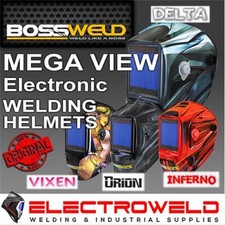 BossSafe Vixen Mega View Welding Helmet Auto Darkening Mig Tig Bossweld 700176