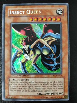 YuGiOh Konami Promo G3-09 Ultra Rare Insect Queen Japanese CT1-EN005 DB2-EN123 YuGiOh Konami Promo G3-09 Ultra Rare Insect Queen Japanese CT1-EN005 DB2-EN123