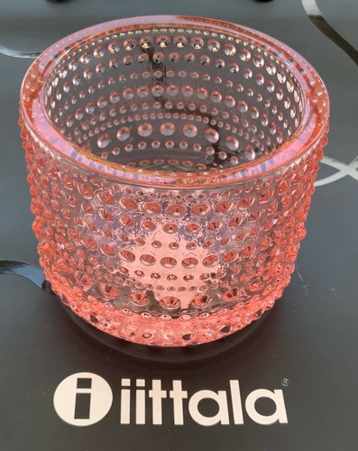 iittala Kastehelmi Votiv Lachs rosa Kerzenhalter Teelicht 64 mm - 2,52 Zoll NEU - Bild 6 von 12
