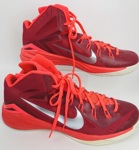 Nike Lunar Hyperdunk Red/Orange/Silver 2016 Team Mens US17 897808-601 HTF NWOB - Picture 3 of 8
