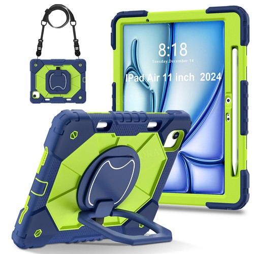 Case For iPad 6/7/8/9/10th Air 6 5 4 Pro 11 2024 Shockproof Rugged Stand Cover - Afbeelding 117 van 174