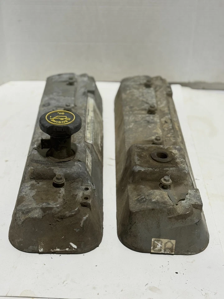 Ford F250 F350 460 1987-1996 7,5 L par de cubiertas de válvula usadas OEM Foto 2 de 4
