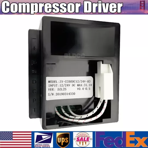 Vehicle Refrigerator ZY-CC60DC12/24V-B5/3/4 Variable Frequency Compressor Driver