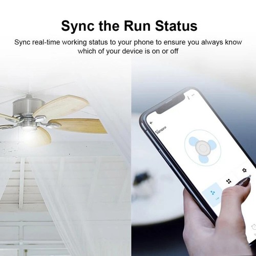 SONOFF Smart Fan Switch Adjust Fan Light Controller APP Voice RF Remote Control - Picture 4 of 6