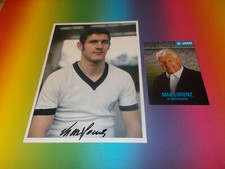 Max Lorenz DFB World Cup 1966 signed autograph on 20x28 photo + postcard